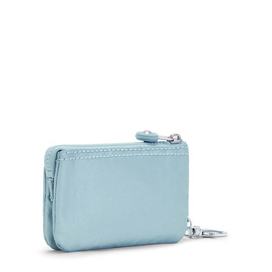 Kipling Creativity Mini Metallic Pouch Keychain Tassen Aqua | BE 2099TC